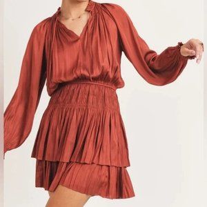 Reset by Jane - Lana mini dress - rust color